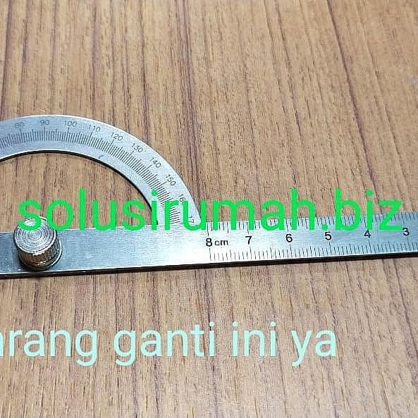 BUSUR BESI TUKANG DERAJAT PROTRACTOR 90/150MM RULER