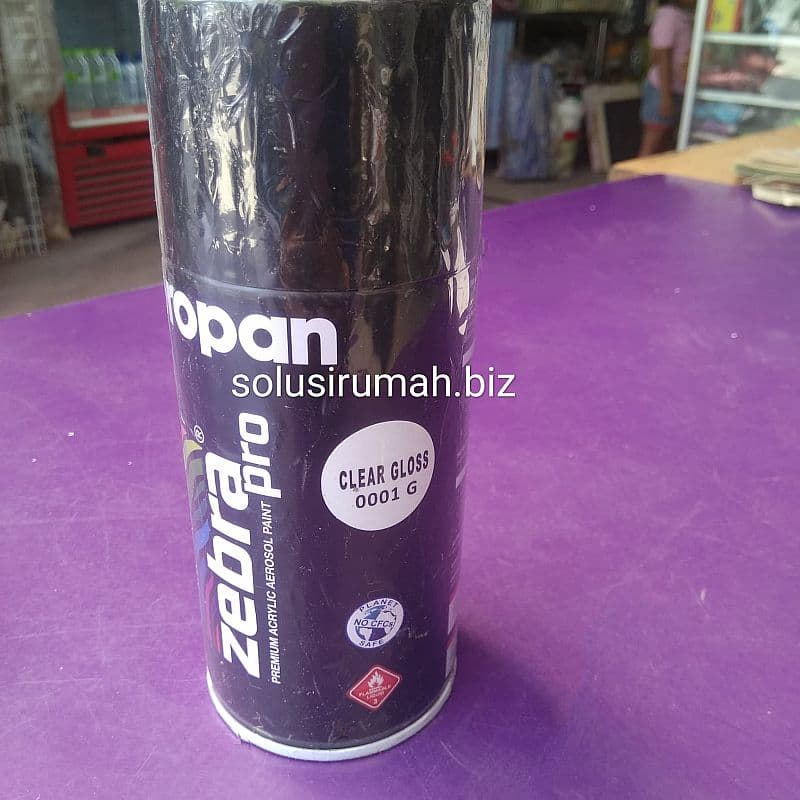 ZEBRA 300CC P0001G CLEAR PROPAN CAT SPRAY JNS PYLOX SOLID GLOSS