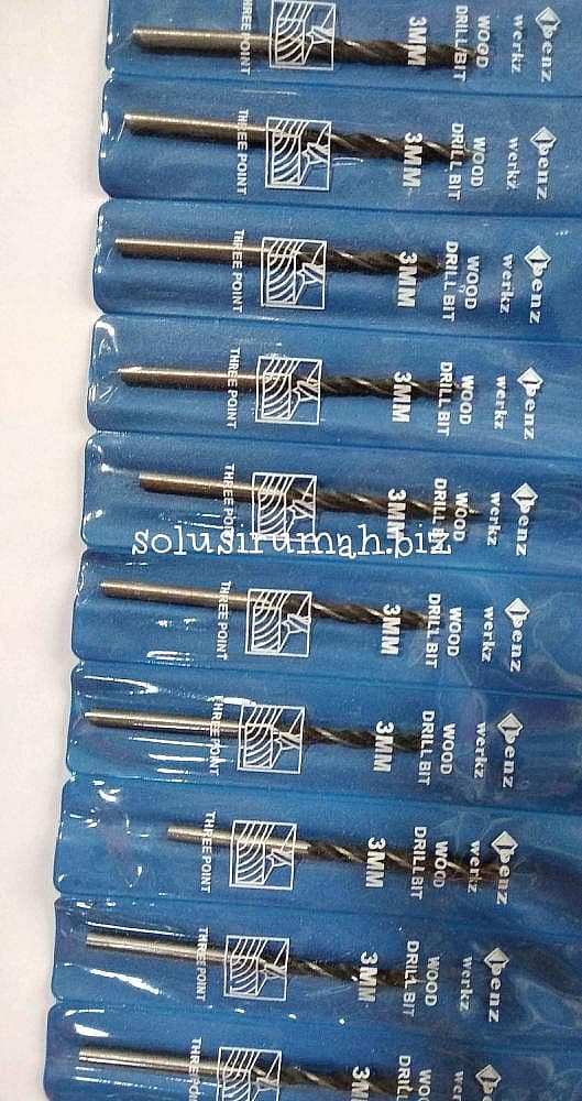 MATA BOR KAYU 3MM*10CM BENZ THREE POINT bukan auger bit wood bits