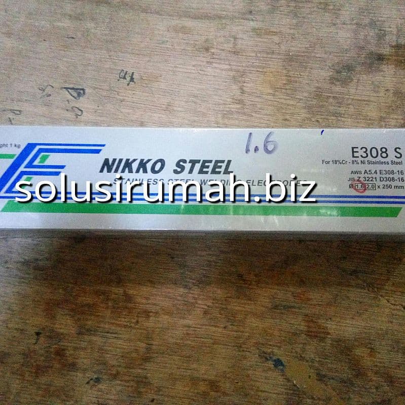 KAWAT LAS SS 1.6MM*25CM NIKKO STEEL ELECTRODE STAINLESS/KG