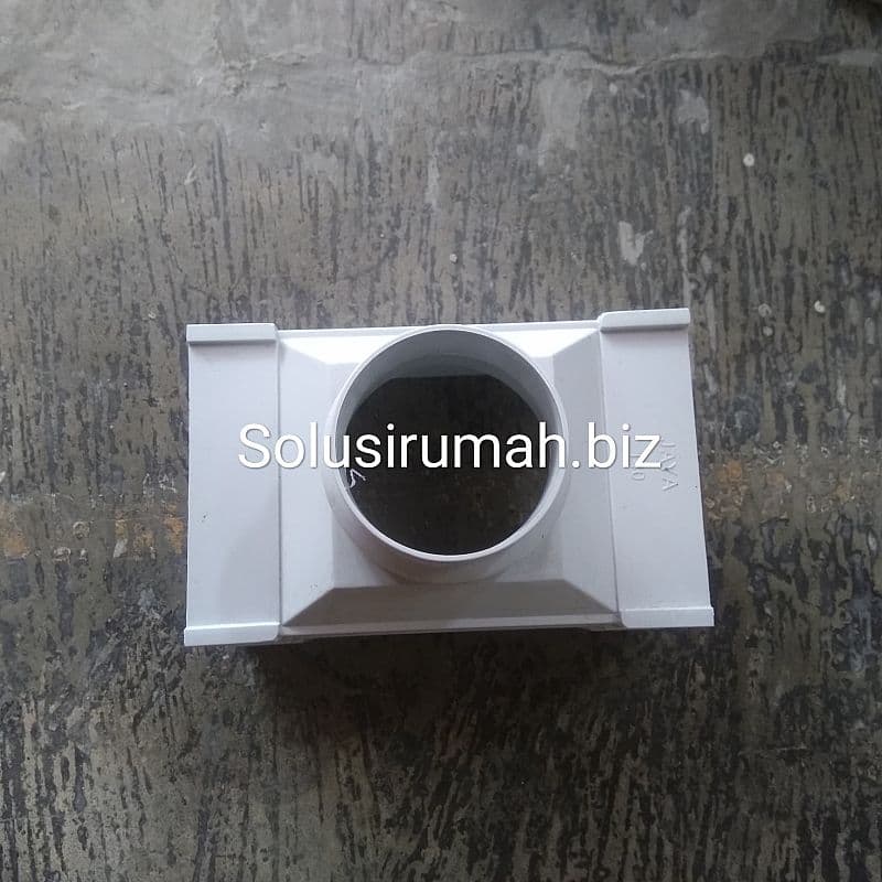 CORONG TALANG KOTAK 4" POLOS OUTLET GUTTER(BTP) FITING PVC SAMBUNGAN
