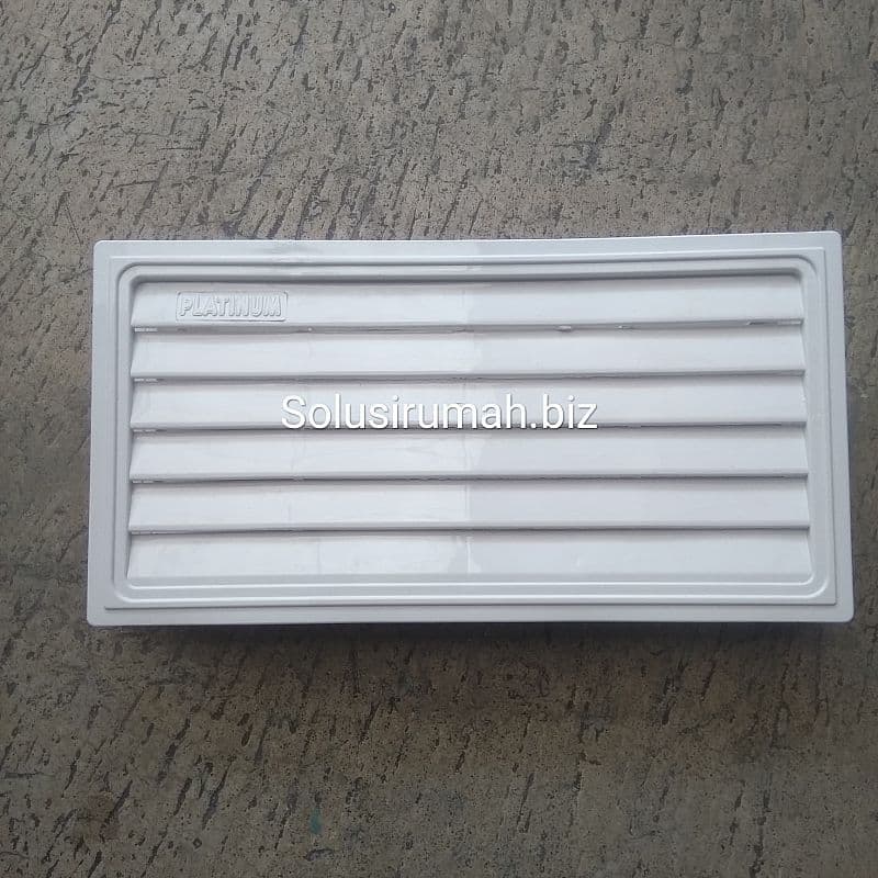 ANGIN ANGIN PINTU PVC 2BIJI/set 33.4*16cm +- PUTIH LOSTER