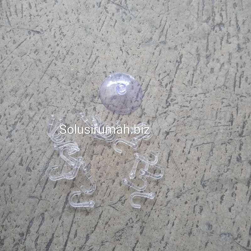 KOP KARET KACA ? 5CM GANTUNGAN BENING GANTUNG TRANSPARANT SUCTION HOOK