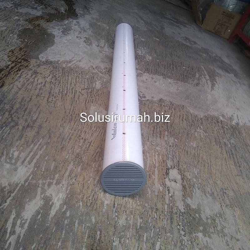 PIPA BIOPORI PUTIH 3 INCH D *1 M+ TUTUP LUBANG BIRD NEST RESAPAN TANAH