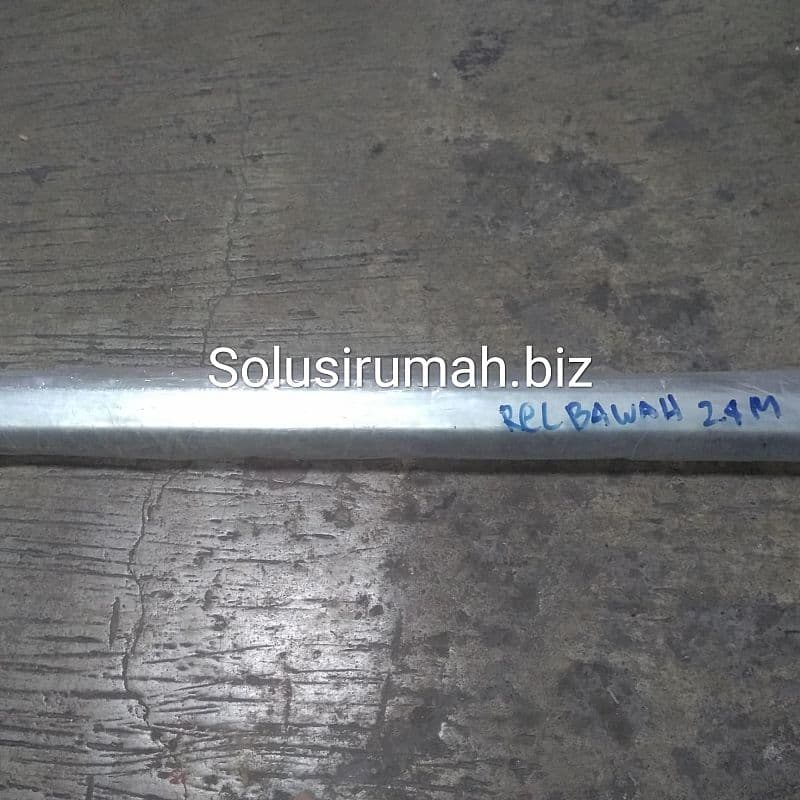 REL LURUS BAWAH PINTU GARASI 2.4M BESAR REL 1900GRAM OMII/WINA PCS