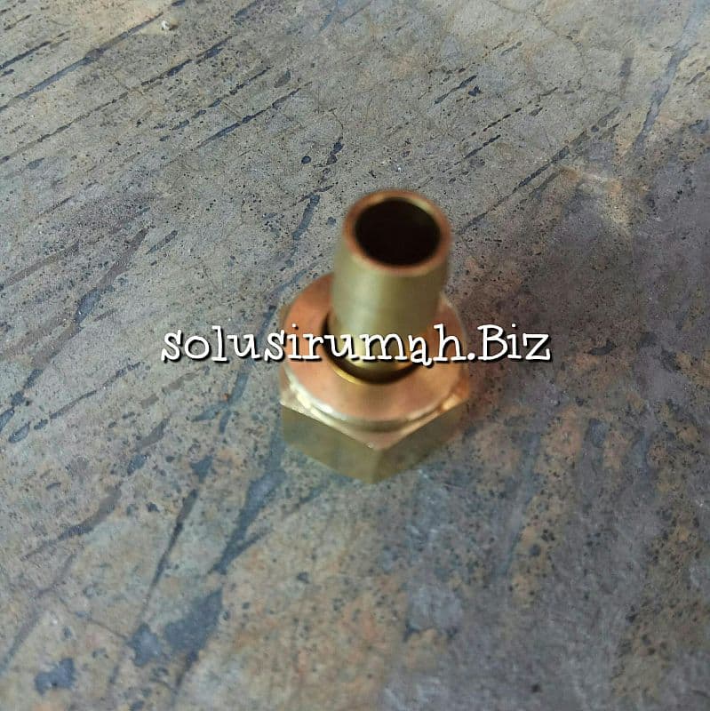 BRASS/SS 20A SDD 3/8*SELANG 10MM HIDUP KOMPRESOR KUNINGAN NEPEL SELANG