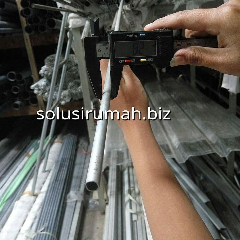 PIPA 8.2MM 3/8 INCH ALUMINIUM PANJANG 1M OD+- 8 MM