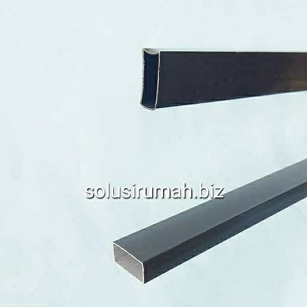 HOLLOW ALUMINIUM 24 X 45MM P 1M PIPA KOTAK panjang 1meter