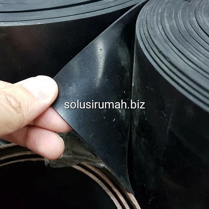 karet asli lembaran 2mm Custom per10cm hitam rubber sheet 2 mm talang