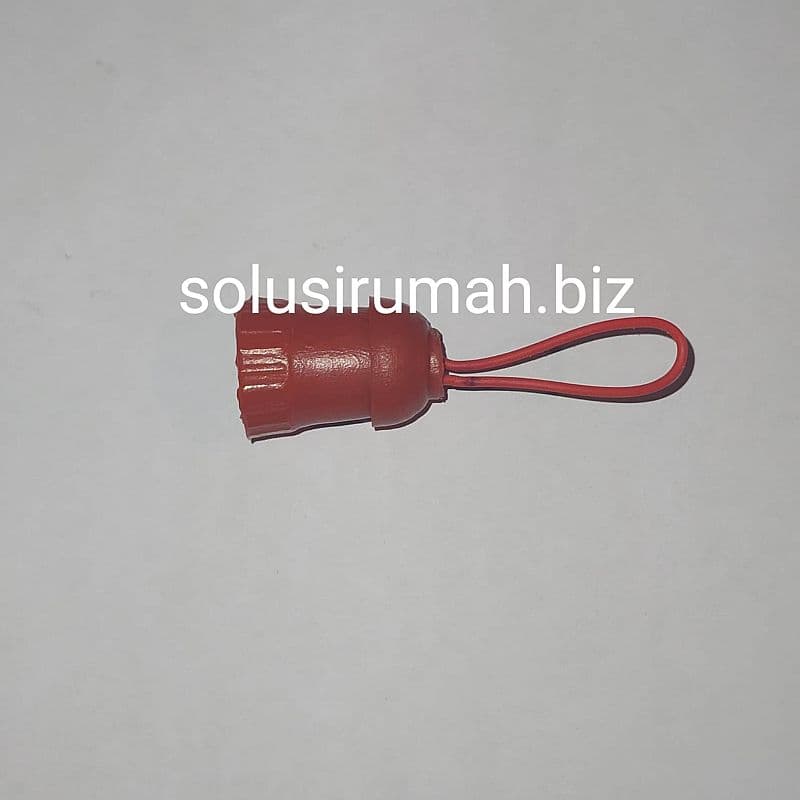 FITING GANTUNG MINI MERAH LAMPU LOMBOK CABE E12 DOP LOMBOK