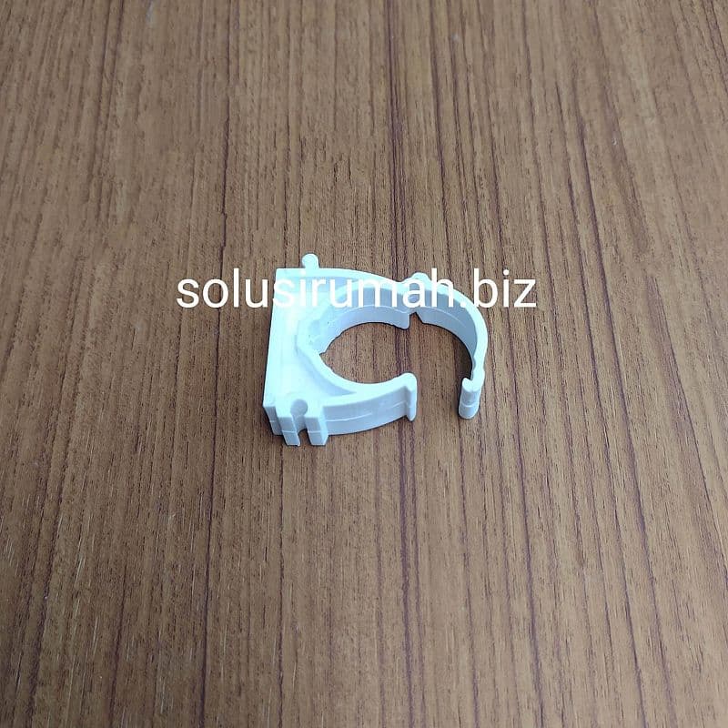 KLEM O PVC 25 PIPA BULAT PIPE CLAMP 25MM CONDUIT 1 PLASTIK KLIP