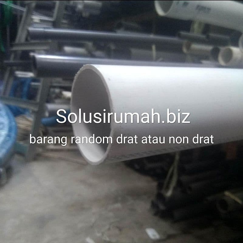 PARALON PIPA AIR PVC 1 AW TEBAL 1M PUTIH 1METER LEDENG PLASTIK 1 M PL