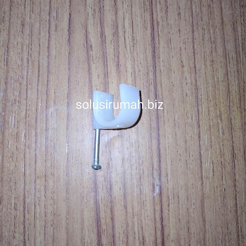 KLEM KABEL 12MM 1BIJI 12 MM 1PCS CLAMP CABLE ROUND CLIPS PAKU BETON