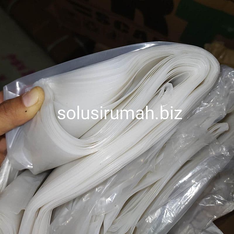 PLASTIK COR 15 MIC 200 400 CM 4m 392G 0.15M PERMETER 1M PE LEBIH PUTIH