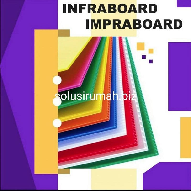 infraboard impraboard 75x50 cm lembaran warna pp board 75x50cm impra