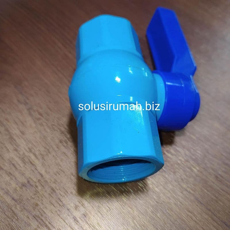 BALLVALVE 1 DRAT DALAM 1" GG PVC BODY ENGKOL STOP KRAN ball valve plas