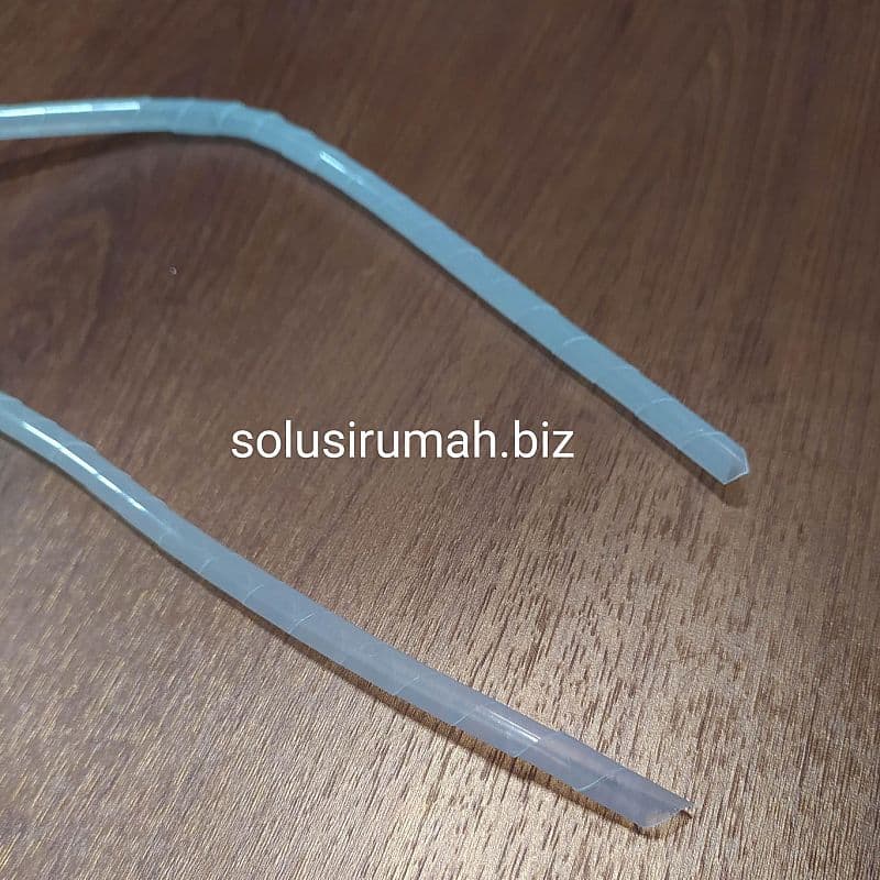 PERMETER 1M TUTUP KABEL SPIRAL CLEAR 6MM - MAX PELINDUNG CABLE BENING
