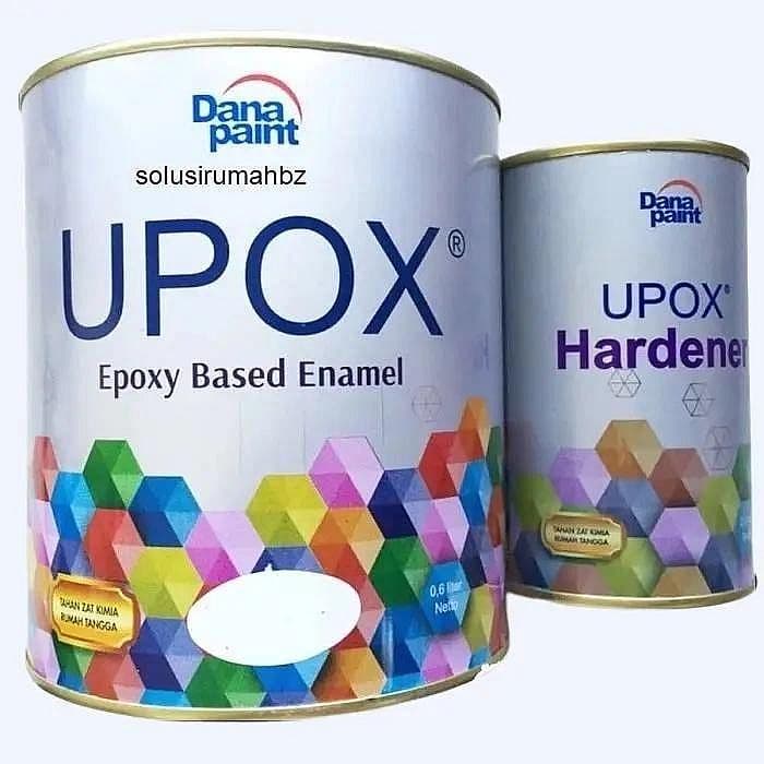 upox danapaint dana paint epoxy based enamel 1lt set variasi hardener Black Blue Green Red White cat paint cairan
