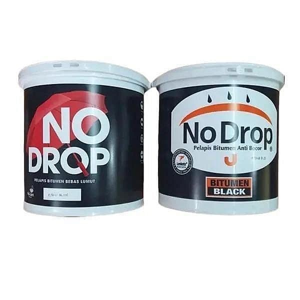 No drop Bitumen Black no drop toren aspal cair pilih galon pail 1kg 4kg 20kg ANTI BOCOR & ANTI LUMUT CAT pelapis