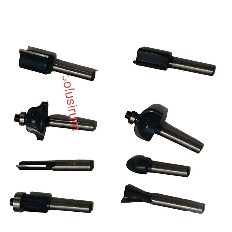 MPR MATA PROFIL SET 8PCS ISI SESUAI GAMBAR AS 1/4 INCH ROUTER 1/4" profile ROUTER KECIL REFILL ISI ULANG MESIN POWER TOOL