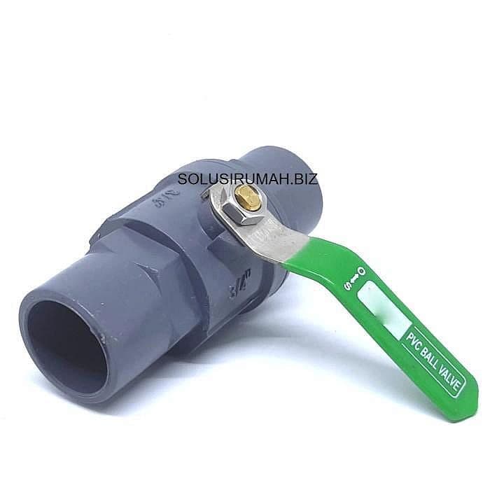 ballvalve PVC 3/4" gagang stainless ss stop kran 3/4 inch Ball valve