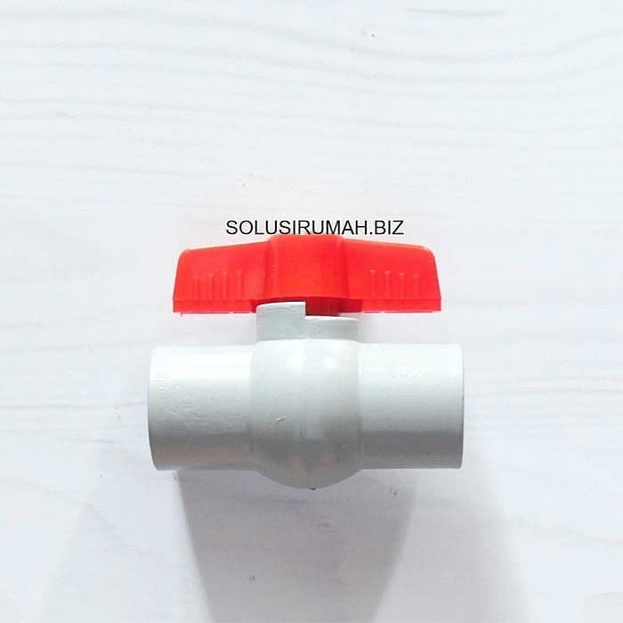 BallValve PVC engkol merah 3/4in stop Kran air 3/4" 3/4 0.75 0,75 INCH