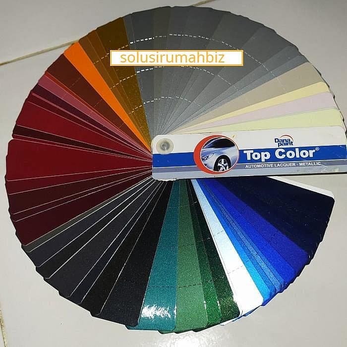 kartu warna cat metalic top color card colour set kipas