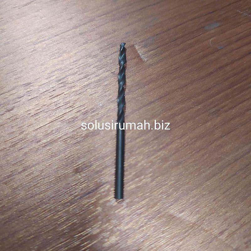 MATABOR BESI 3MM HITAM POLOS Mata Bor Kayu ukuran 3 mm plat