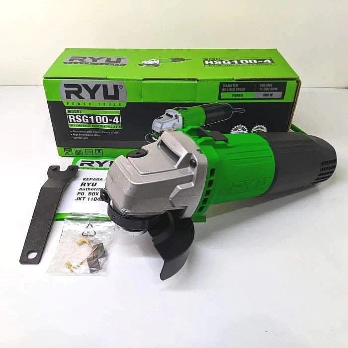 MESIN DISCGRINDA TEKIRO RYU RSG100 RYU RSG 100-6 Gerinda Tangan 4 inch RYU RSG 100-6 Angle Grinder RYU RSG 100 - 6