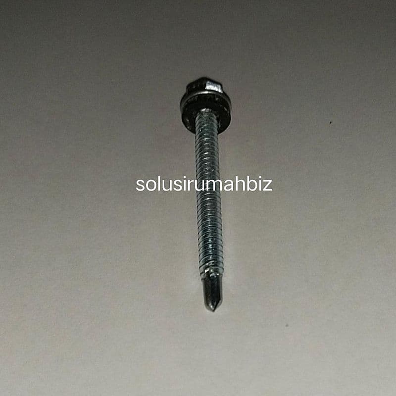 Self Drilling Screw Baut Roofing, #12 x 50mm 50 mm baja ringan hex 12