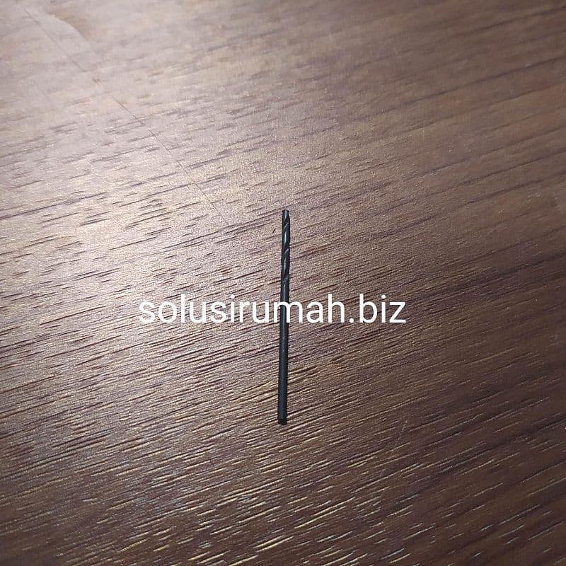 MATABOR BESI 1.5MM HITAM POLOS Mata Bor Kayu ukuran 1.5 mm plat