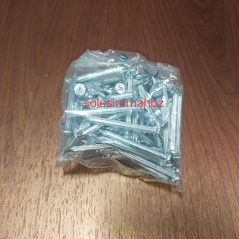Paku Beton Putih ukuran 1 1/2" isi 116pcs perkotak 1.5 inch 1.5" inc