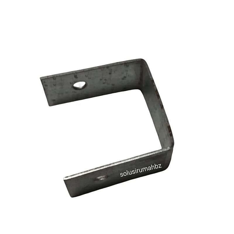 PERPACK 50 BIJI U CLAMP 4X4 cm u klem aksesoris rod pasang plafon toleransi 1-3mm 40mm x 40 mm bahan galvanis tebal 1mm an