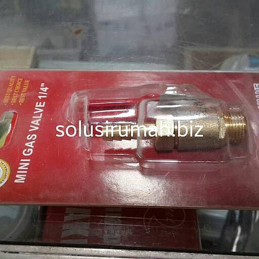 Kran gas 1/4  selang 1/4;kompresor mini gas valve move mini gas valve