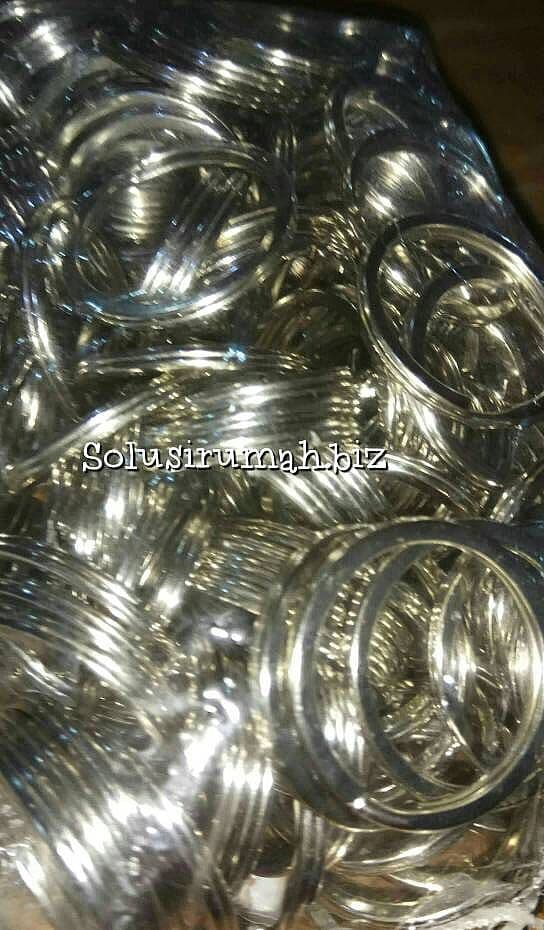 GANTUNGAN RING BULAT 2.5CM *2MM tebal TAS KUNCI PENGAIT POLOS BANDUL