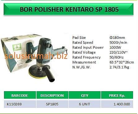 BOR POLISHER KENTARO SP 1805