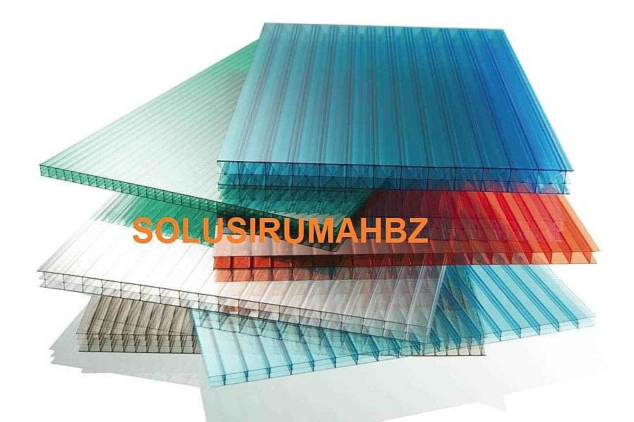 POLYCARBONAT custom 5mm /100cm potongan warna polycarbonate plastik 5