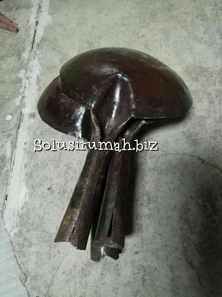 CIDUK CENTONG BERAS HITAM BULAT + PEGANGAN 16cm bulat serok