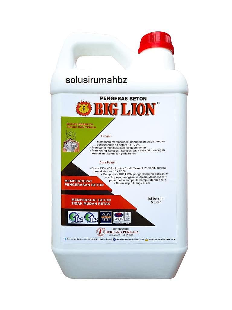 Obat cor beton cepat keras 1LITER Concrete Additive 1 LT LITER