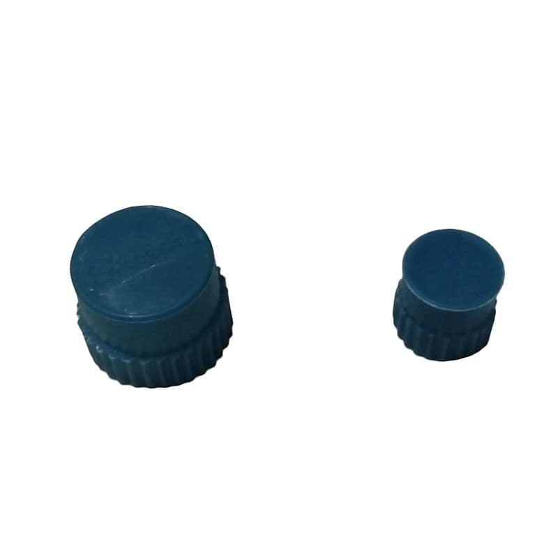 perbiji DOP 1/2 atau 1/4 POLOS BIRU TIPIS SEMENTARA PELINDUNG NEPEL 1/2" 1/4" inch tutup
