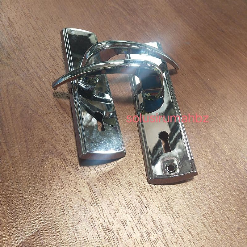 sepasang selot handle saja 145mm gagang kunci pintu lama kuda kecil SPARE PART KOMPONEN SUKU CADANG