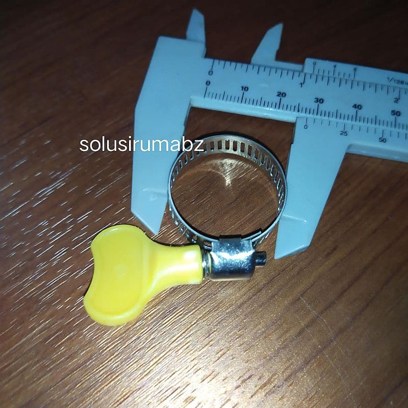 KLEM SELANG 26MM MAX 1" + KUPING PVC PLAT STAINLESS SS CLAMP plastik