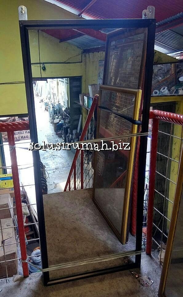 KACA PIGURA CERMIN SET ALUMINIUM ANODIZING 51*122 WARNA2 CUSTOM
