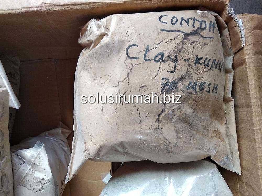 TEPUNG CLAY TANAH LIAT KUNING 70MESH