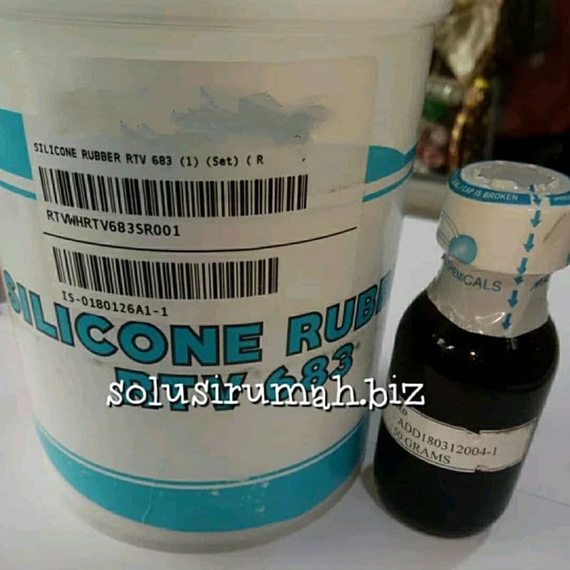 SILICONE RUBBER 1KG RTV 683 KWA+KATALIS karet bagus kuat super quality