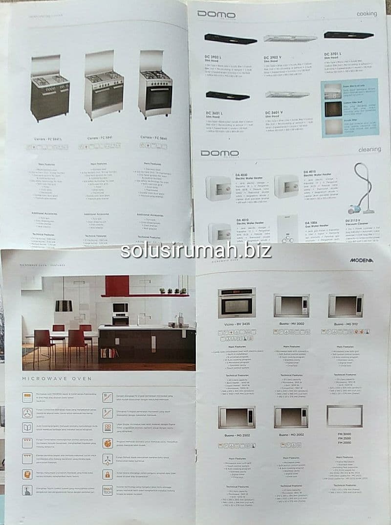 KATALOG MODENA BAK CUCI KITCHEN ZINC COOKER STANDING OVEN MICROWAVE