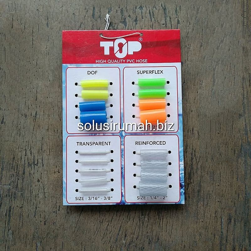 KATALOG SELANG TOP HIGH QUALITY PVC HOSE PAPAN CONTOH SAMPLE KARTU