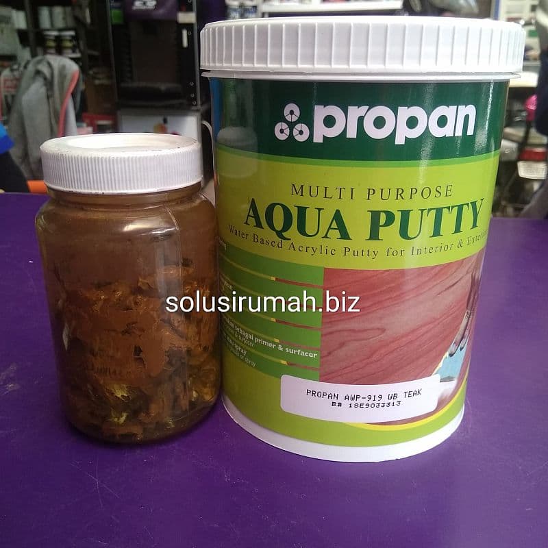 DEMPUL MULTI AQUA PUTTY 200G WOODFILLER TEAK BISA KAYU TEMBOK METAL DE