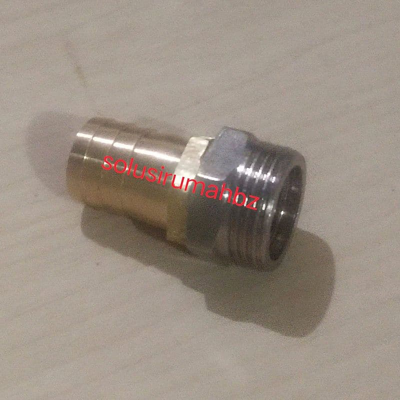 SDL 3/4 X SELANG 3/4 20MM NEPEL SELANG HOSE CONNECTOR HC KUNINGAN DRAT
