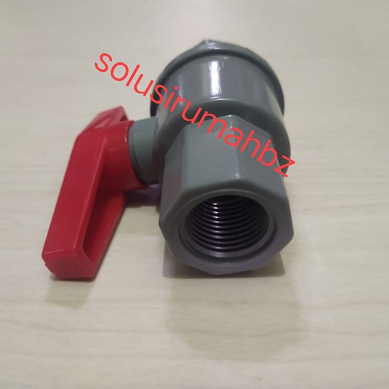 ballvalve drat dalam 1/2 pvc tebal taiwan stop kran 1/2" ball valve